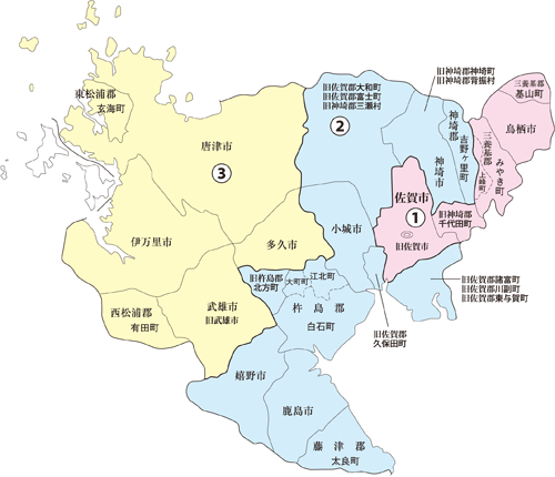 衆議院議員選挙　小選挙区図　改定前