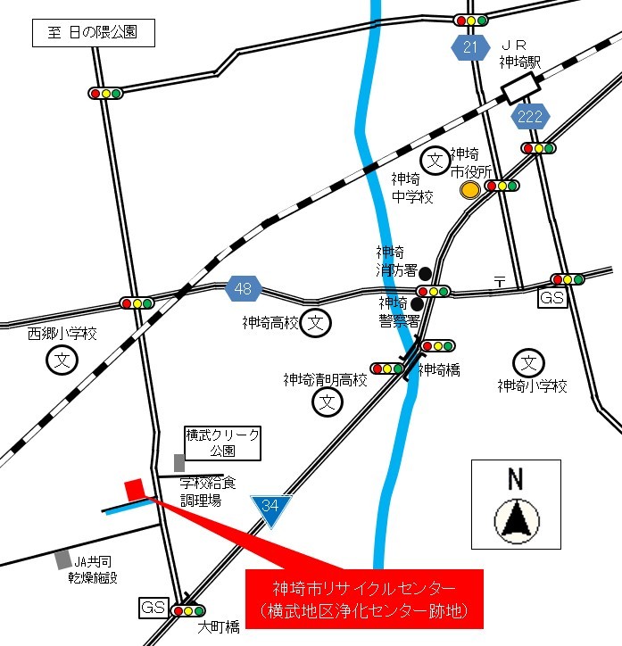 リサイクルセンター位置図広報用（生活環境係作成） (1)