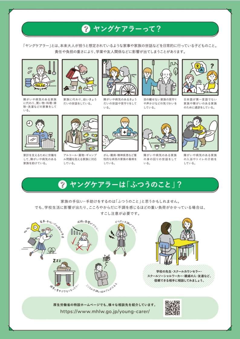 ヤングケアラーとは+※出典+こども家庭庁HP